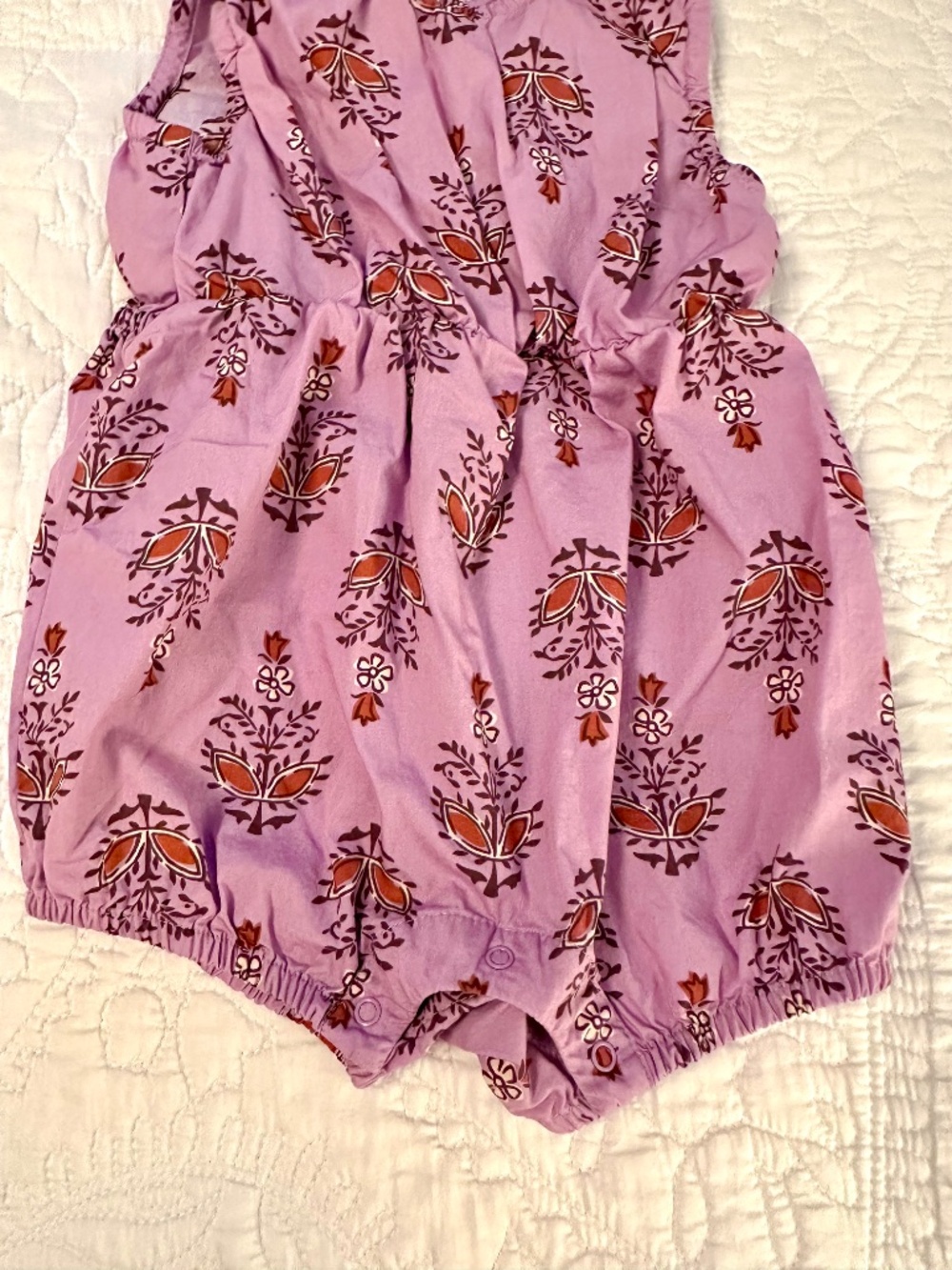 Tea brand Summer or Fall Purple Romper - Picture 2 of 4